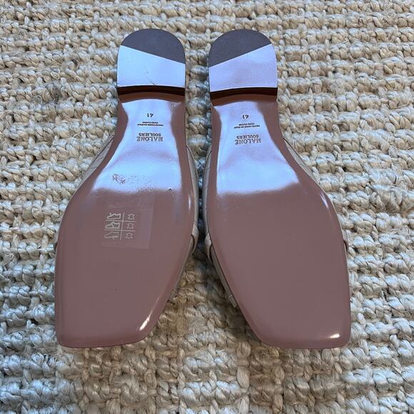 MALONE SOULIERS  perla croc embossed slide sandals Sz 41/US 11 - Picture 3 of 5